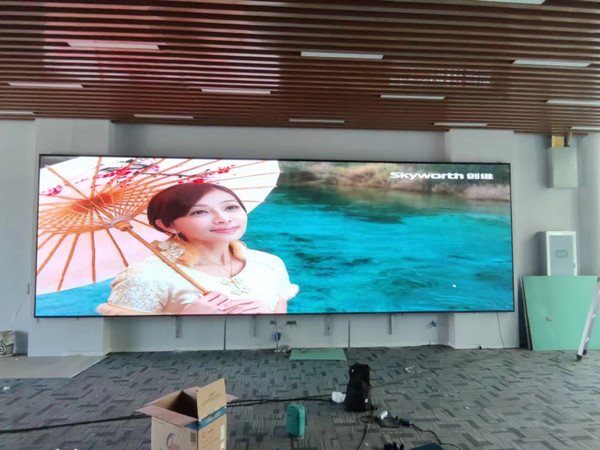 张掖市P1.53led小间距屏安装案例